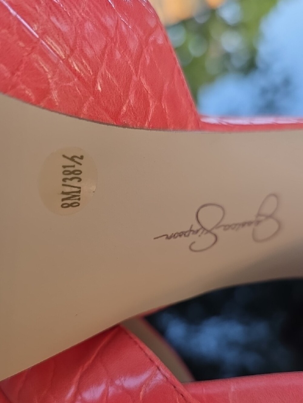Jessica Simpson Coral Peep-Toe Ankle-Strap Platform Heels - Picture 6 of 6